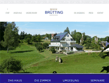 Tablet Screenshot of gaestehaus-bruetting.de